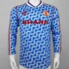 Manchester United 1991/92 Retro Away Long Sleeve Jersey Fan Version - Front View Manchester United 1991/92 Retro Away Long Sleeve Jersey Fan Version - Front View | KFCOOL