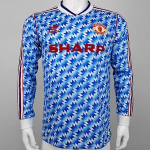 Manchester United 1991/92 Retro Away Long Sleeve Jersey Fan Version - Front View Manchester United 1991/92 Retro Away Long Sleeve Jersey Fan Version - Front View | KFCOOL