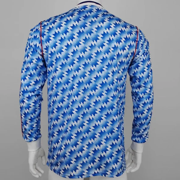 Manchester United 1991/92 Retro Away Long Sleeve Jersey Fan Version - Back View Manchester United 1991/92 Retro Away Long Sleeve Jersey Fan Version - Back View | KFCOOL