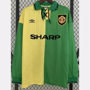 Manchester United 1992/93 Retro Away Long Sleeve Jersey Fan Version - Front View Manchester United 1992/93 Retro Away Long Sleeve Jersey Fan Version - Front View | KFCOOL