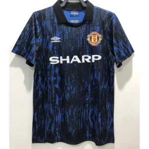 Manchester United 1992/93 Retro Away Jersey Fan Version - Front View Manchester United 1992/93 Retro Away Jersey Fan Version - Front View | KFCOOL