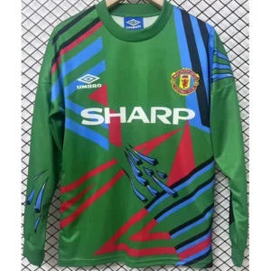 Manchester United 1992/93 Retro Goalkeeper Long Sleeve Jersey Fan Version - Front View Manchester United 1992/93 Retro Goalkeeper Long Sleeve Jersey Fan Version - Front View | KFCOOL