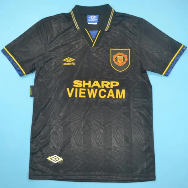 Manchester United 1993/94 Retro Away Jersey Fan Version - Back View Manchester United 1993/94 Retro Away Jersey Fan Version - Back View | KFCOOL