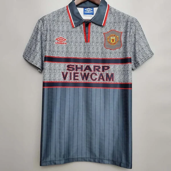 Manchester United 1995/96 Retro Third Jersey Fan Version - Front View Manchester United 1995/96 Retro Third Jersey Fan Version - Front View | KFCOOL
