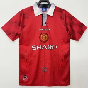 Manchester United 1996/97 Retro Home Jersey Fan Version - Front View Manchester United 1996/97 Retro Home Jersey Fan Version - Front View | KFCOOL
