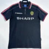 Manchester United 1998/99 Retro Black Jersey Fan Version - Front View | KFCOOL