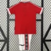 Manchester United 1998/99 Retro Home Kids Kit Fan Version - Back View Manchester United 1998/99 Retro Home Kids Kit Fan Version - Back View | KFCOOL