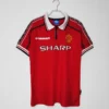 Manchester United 1998/99 Retro Home Jersey Fan Version - Front View | KFCOOL