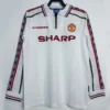 Manchester United 1998/99 Retro Long Sleeve Jersey Fan Version - Front View | KFCOOL