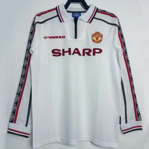 Manchester United 1998/99 Retro Long Sleeve Jersey Fan Version - Front View Manchester United 1998/99 Retro Long Sleeve Jersey Fan Version - Front View | KFCOOL