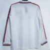 Manchester United 1998/99 Retro Long Sleeve Jersey Fan Version - Back View | KFCOOL