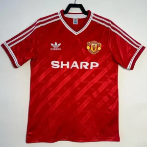 Manchester United 1986/88 Retro Home Jersey Fan Version - Front View Manchester United 1986/88 Retro Home Jersey Fan Version - Front View | KFCOOL