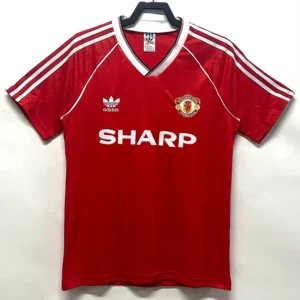Manchester United 1988/90 Retro Home Jersey Fan Version - Front View Manchester United 1988/90 Retro Home Jersey Fan Version - Front View | KFCOOL