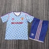 Manchester United 1990/92 Retro Away Kids Kit Fan Version - Front View Manchester United 1990/92 Retro Away Kids Kit Fan Version - Front View | KFCOOL