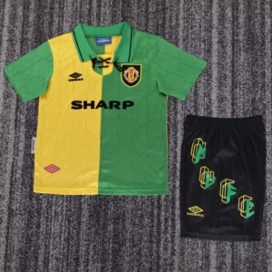 Manchester United 1992/94 Retro Away Kids Kit Fan Version - Front View Manchester United 1992/94 Retro Away Kids Kit Fan Version - Front View | KFCOOL