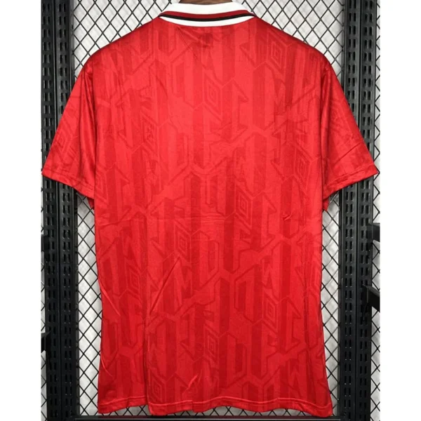 Manchester United 1992/94 Retro Home Jersey Fan Version - Back View | KFCOOL
