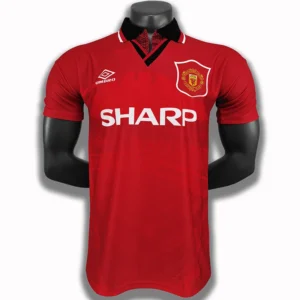 Manchester United 1994/96 Retro Home Jersey Fan Version - Front View Manchester United 1994/96 Retro Home Jersey Fan Version - Front View | KFCOOL