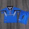 Manchester United 1996/98 Retro Away Kids Kit Fan Version - Front View Manchester United 1996/98 Retro Away Kids Kit Fan Version - Front View | KFCOOL
