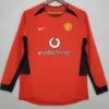 Manchester United 2002/04 Retro Home Long Sleeve Jersey Fan Version - Front View Manchester United 2002/04 Retro Home Long Sleeve Jersey Fan Version - Front View | KFCOOL