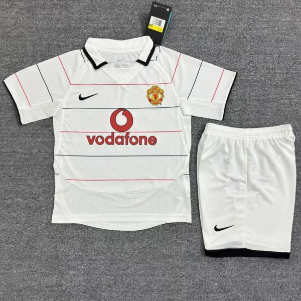 Manchester United 2003/05 Retro Away Kids Kit Fan Version - Front View Manchester United 2003/05 Retro Away Kids Kit Fan Version - Front View | KFCOOL