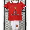 Manchester United 2004/06 Retro Home Kids Kit Fan Version - Front View Manchester United 2004/06 Retro Home Kids Kit Fan Version - Front View | KFCOOL