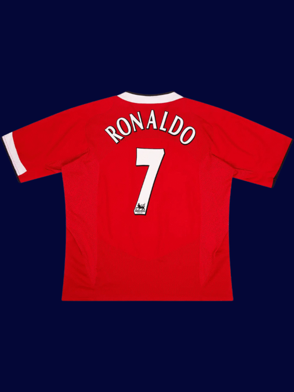 Cristiano Ronaldo #7 Manchester United 2004/06 Retro Home Jersey Fan Version - Back View | KFCOOL