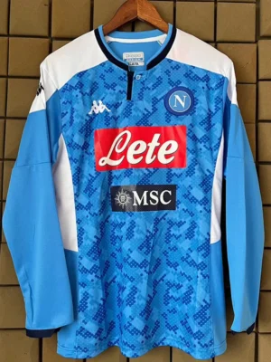 Napoli 2019/20 Home Long Sleeve Jersey Fan Version - Front View | KFCOOL