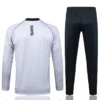 Napoli 2025/26 Grey Blue Half Pull Tracksuit - Back View - KFCool – Football Jerseys & Soccer Kits Store Napoli 2025/26 Grey Blue Half Pull Tracksuit - Back View | KFCOOL