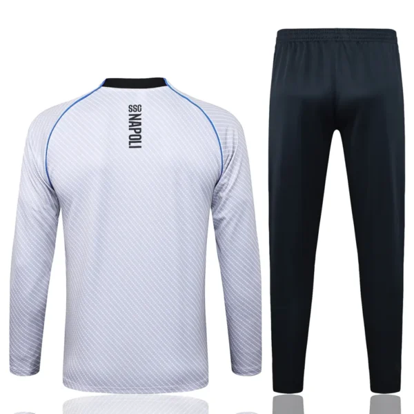 Napoli 2025/26 Grey Blue Jacket Tracksuit - Back View - KFCool – Football Jerseys & Soccer Kits Store Napoli 2025/26 Grey Blue Jacket Tracksuit - Back View | KFCOOL