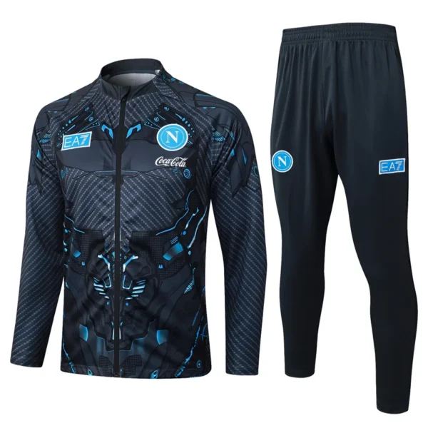 Napoli 2025/26 Grey Jacket Tracksuit - Front View | KFCOOL