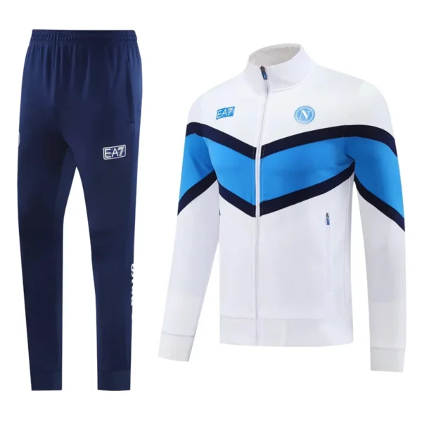 Napoli 2025/26 White Jacket Tracksuit - Front View - KFCool – Football Jerseys & Soccer Kits Store Napoli 2025/26 White Jacket Tracksuit - Front View | KFCOOL