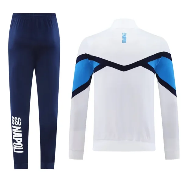 Napoli 2025/26 White Jacket Tracksuit - Back View - KFCool – Football Jerseys & Soccer Kits Store Napoli 2025/26 White Jacket Tracksuit - Back View | KFCOOL