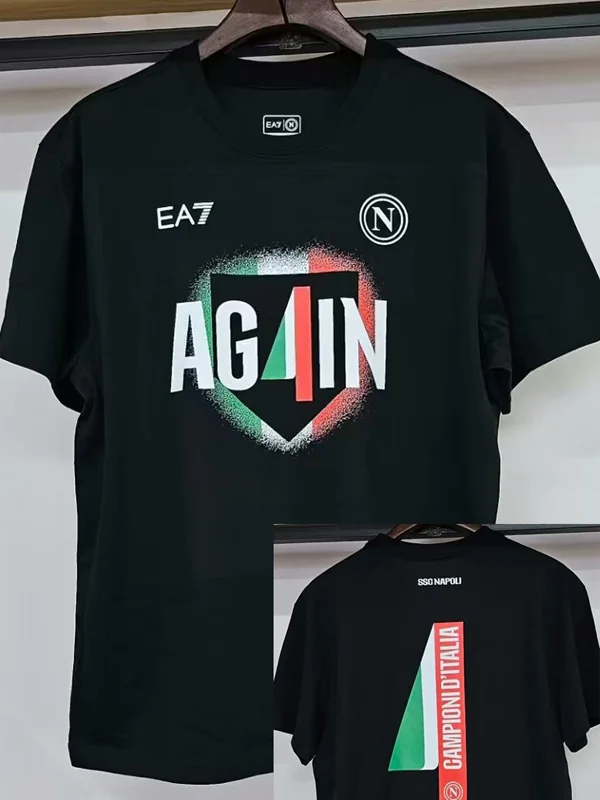 Napoli 2025/26 T-Shirt - Front View - KFCool – Football Jerseys & Soccer Kits Store Napoli 2025/26 T-Shirt - Front View | KFCOOL
