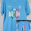Napoli 2025/26 Blue T-Shirt - Front View - KFCool – Football Jerseys & Soccer Kits Store Napoli 2025/26 Blue T-Shirt - Front View | KFCOOL