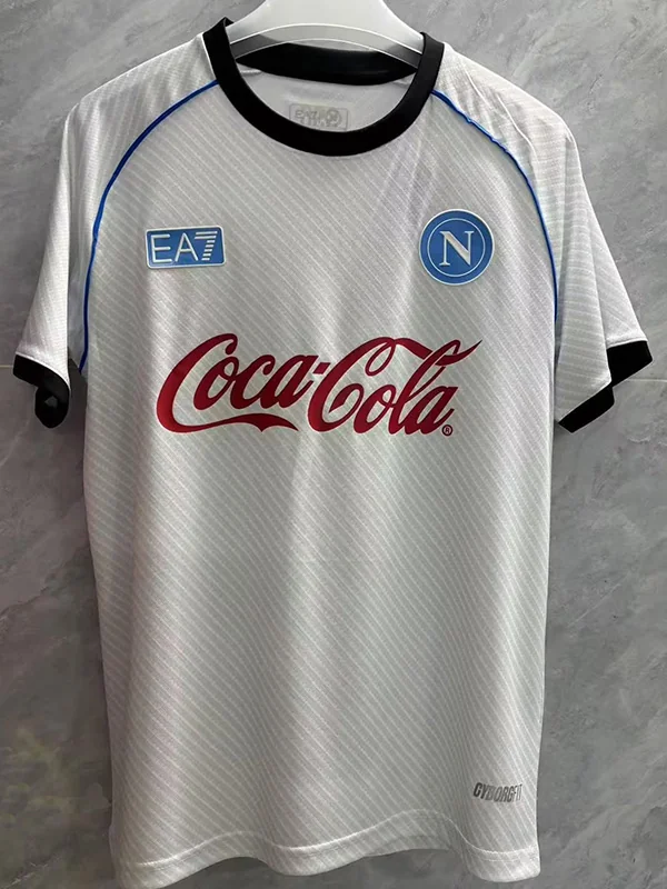 Napoli 2025/26 White Training Shirt - Back View Napoli 2025/26 White Training Shirt - Back View | KFCOOL