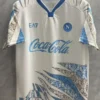 Napoli 2025/26 White Blue Training Shirt - Front View | KFCOOL