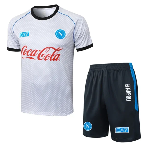 Napoli 2025/26 Grey Blue Training Short Suit - Front View Napoli 2025/26 Grey Blue Training Short Suit - Front View | KFCOOL