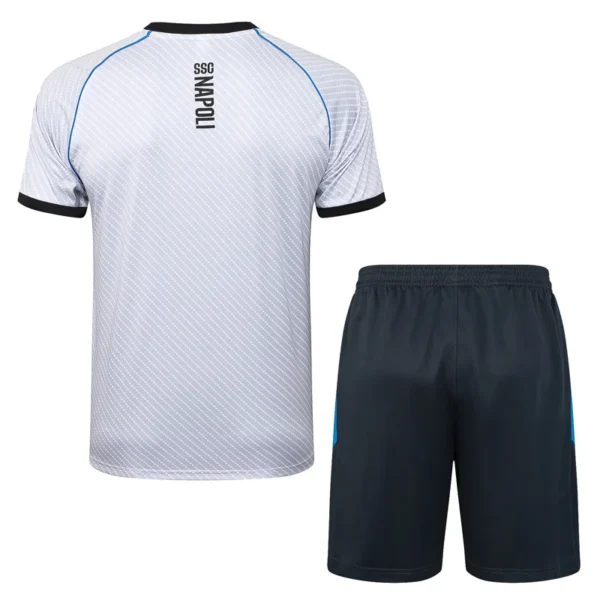 Napoli 2025/26 Grey Blue Training Short Suit - Back View Napoli 2025/26 Grey Blue Training Short Suit - Back View | KFCOOL