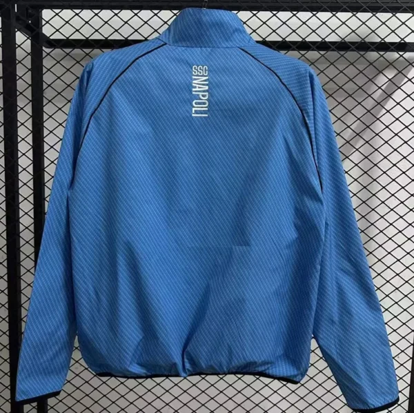 Napoli 2025/26 Blue Windbreaker - Back View - KFCool – Football Jerseys & Soccer Kits Store Napoli 2025/26 Blue Windbreaker - Back View | KFCOOL