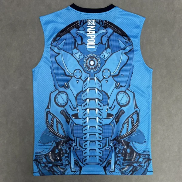Napoli 2025/26 Blue Sleeveless Women Yoga Vest - Back View Napoli 2025/26 Blue Sleeveless Women Yoga Vest - Back View | KFCOOL