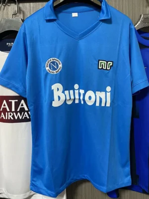 Napoli 1986/87 Retro Home Jersey Fan Version - Front View Napoli 1986/87 Retro Home Jersey Fan Version - Front View | KFCOOL