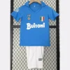 Napoli 1987/88 Retro Home Kids Kit Fan Version - Front View Napoli 1987/88 Retro Home Kids Kit Fan Version - Front View | KFCOOL