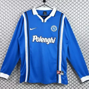 Napoli 1997/98 Retro Home Long Sleeve Jersey Fan Version - Front View Napoli 1997/98 Retro Home Long Sleeve Jersey Fan Version - Front View | KFCOOL