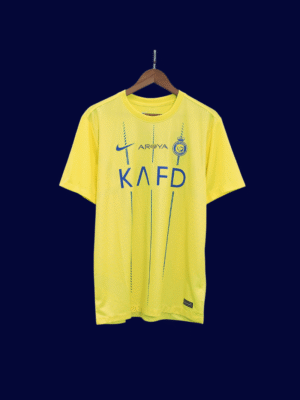 Cristiano Ronaldo #7 Al Nassr 2023/24 Home Jersey Fan Version - Front View | KFCOOL