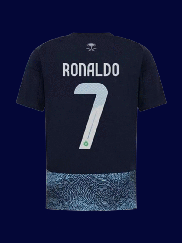 Cristiano Ronaldo #7 Al Nassr 2025/26 Away Jersey Fan Version - Back View | KFCOOL