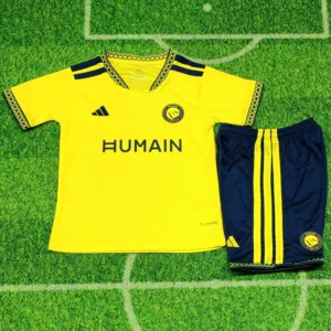 Al Nassr 2026/27 Home Kids Kit Fan Version - Front View Al Nassr 2026/27 Home Kids Kit Fan Version - Front View | KFCOOL
