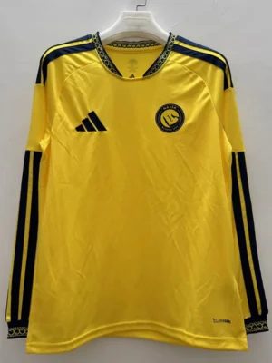 Al Nassr 2026/27 Home Long Sleeve Jersey Fan Version - Front View Al Nassr 2026/27 Home Long Sleeve Jersey Fan Version - Front View | KFCOOL