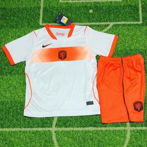 Netherlands 2026/27 Away Kids Kit Fan Version - Front View | KFCOOL