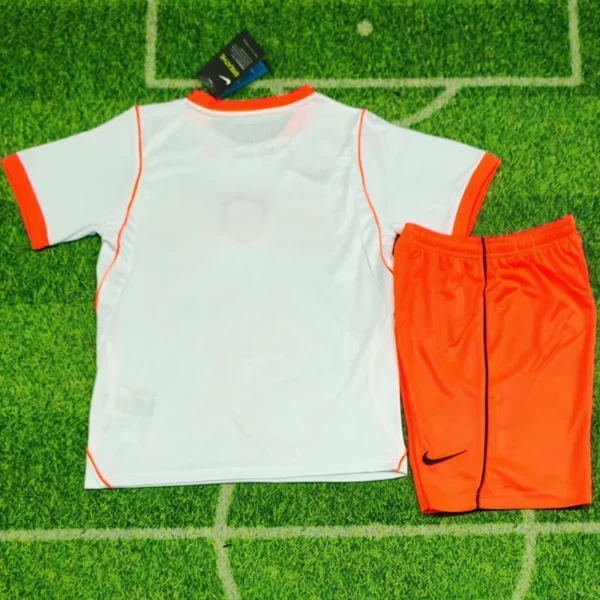 Netherlands 2026/27 Away Kids Kit Fan Version - Back View | KFCOOL