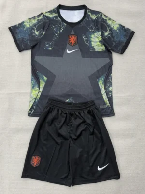 Netherlands 2026/27 Goalkeeper Kids Kit Fan Version - Front View | KFCOOL